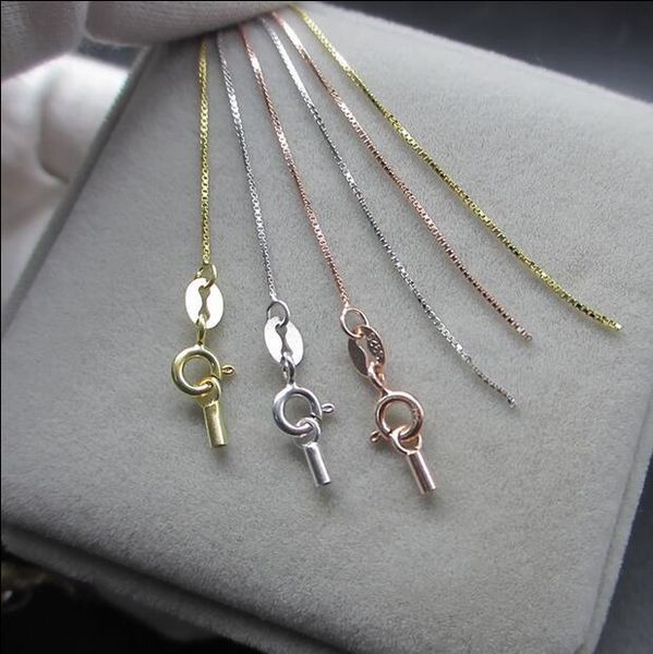 necklaces 10pcs/lot 18inch 925 sterling silver box chain for diy necklace jewelry box chain for opal necklace
necklaces 10pcs/lot 18inch 925 sterling silver box chain for diy necklace jewelry box chain for opal necklace