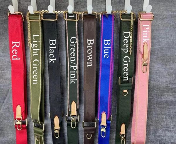 2021 8colors multicolor shoulder straps for 3 piece set bags women bag canvas bags parts strap pink green light g2638672, Black
2021 8colors multicolor shoulder straps for 3 piece set bags women bag canvas bags parts strap pink green light g2638672, Black