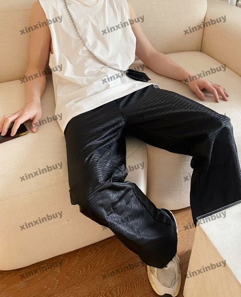 xinxinbuy men women designer pant metal triangle label nylon milan spring summer casual pants blue black s-2xl, Black;brown
xinxinbuy men women designer pant metal triangle label nylon milan spring summer casual pants blue black s-2xl, Black;brown