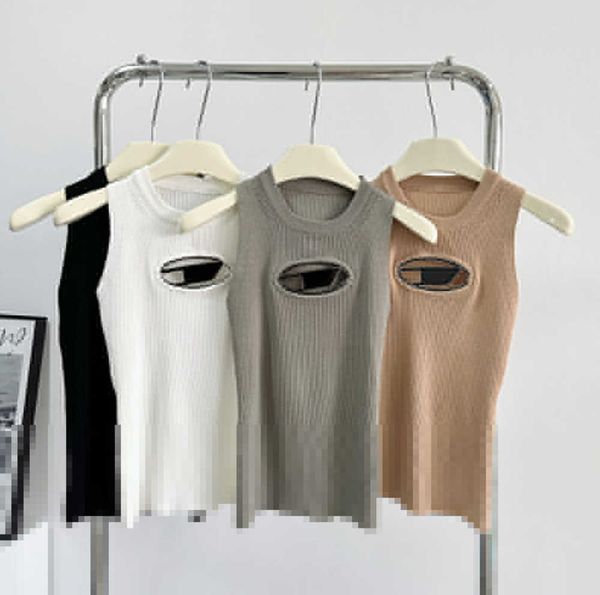 2023 cropped knit tank designer diesel t-shirt hollow out tee womens knits women sleeveless yoga summer tees vests, White
2023 cropped knit tank designer diesel t-shirt hollow out tee womens knits women sleeveless yoga summer tees vests, White