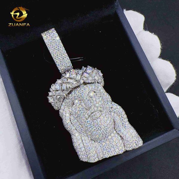 custom moissanite jewelry fashion 18k gold plated 925 sterling silver jesus head pendant for men
custom moissanite jewelry fashion 18k gold plated 925 sterling silver jesus head pendant for men