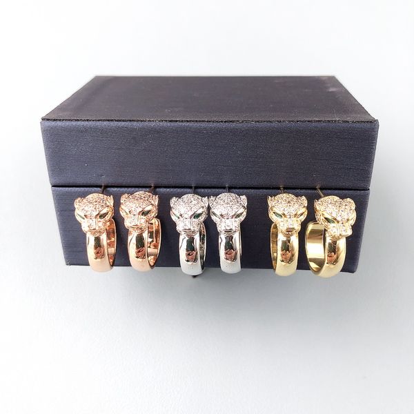 designer collection style women lady stud earrings inlay diamond cubic zircon green eyes leopard head plated gold color jewelry, Golden;silver
designer collection style women lady stud earrings inlay diamond cubic zircon green eyes leopard head plated gold color jewelry, Golden;silver