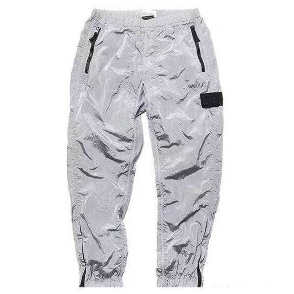 designers pants stone metal nylon pocket embroidered badge casual trousers brand thin reflective island pants size m-2xl, Black
designers pants stone metal nylon pocket embroidered badge casual trousers brand thin reflective island pants size m-2xl, Black