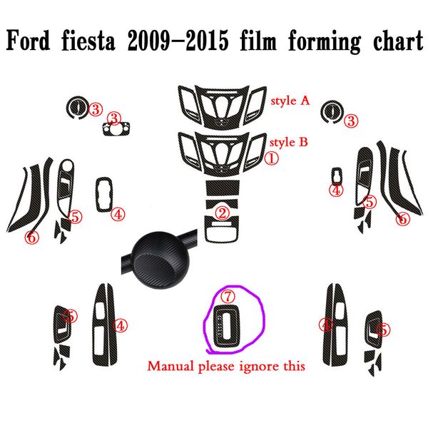 for ford fiesta 2009-2015 interior central control panel door handle carbon fiber sticker decals car styling accessorie
for ford fiesta 2009-2015 interior central control panel door handle carbon fiber sticker decals car styling accessorie