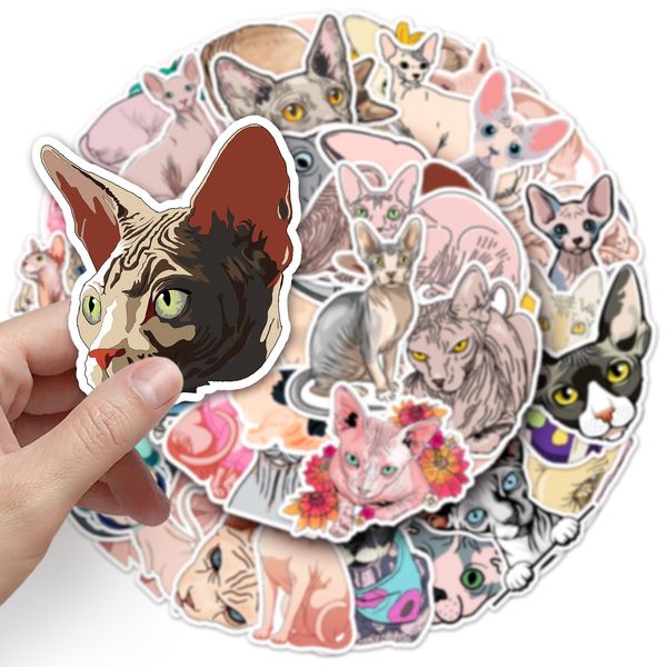 50pcs hairless cat stickers skate accessories waterproof vinyl sticker for skateboard lapluggage bicycle motorcycle phone car decals
50pcs hairless cat stickers skate accessories waterproof vinyl sticker for skateboard lapluggage bicycle motorcycle phone car decals