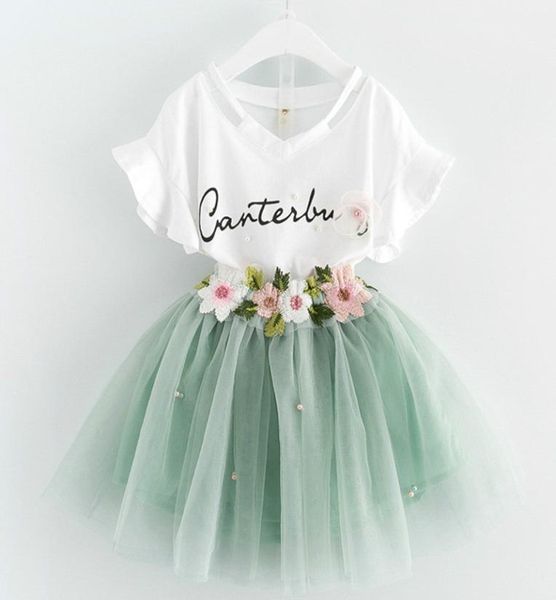 new baby girls clothes kids letter printed tshirt with flower applique and chiffon skirt summer children clothing set8797363, White
new baby girls clothes kids letter printed tshirt with flower applique and chiffon skirt summer children clothing set8797363, White
