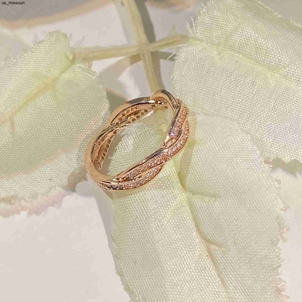band rings 18k rose gold wedding bands ring females anillos de engagement diamond jewelry origin diamond gemstone bizuteria women j230522, Silver