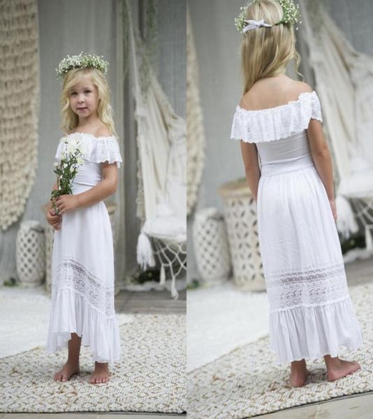 lovely bohemian off the shoulder white flower girls dresses for wedding with sleeves long lace backless beach boho first communion7520040, White;blue
lovely bohemian off the shoulder white flower girls dresses for wedding with sleeves long lace backless beach boho first communion7520040, White;blue
