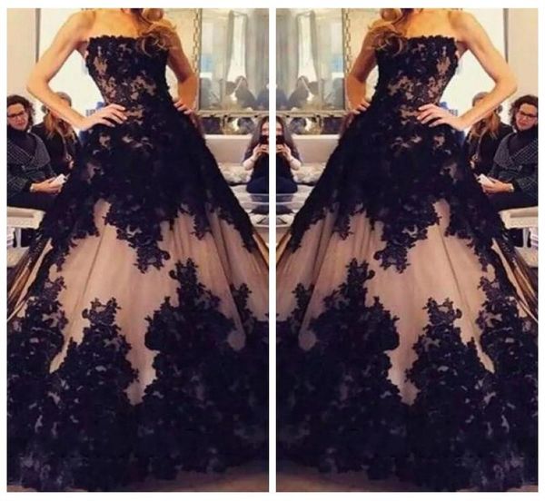 2019 strapless black lace appliques aline prom dresses modest lace up back long vestidos de soiree customized evening party gowns1790849
2019 strapless black lace appliques aline prom dresses modest lace up back long vestidos de soiree customized evening party gowns1790849