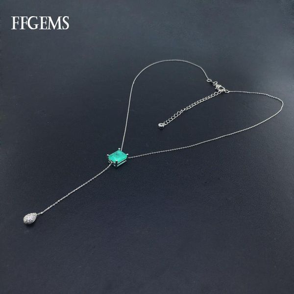 necklaces ffgems created emerald pendant necklace gemstone fine jewelry for women lady engagement wedding party gift with box, Silver
necklaces ffgems created emerald pendant necklace gemstone fine jewelry for women lady engagement wedding party gift with box, Silver