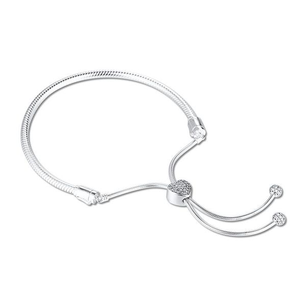 bangle moments pave heart clasp snake chain slider bracelet 925 sterling silver jewelry adjustable beaded bracelets for women valentine, Black
bangle moments pave heart clasp snake chain slider bracelet 925 sterling silver jewelry adjustable beaded bracelets for women valentine, Black
