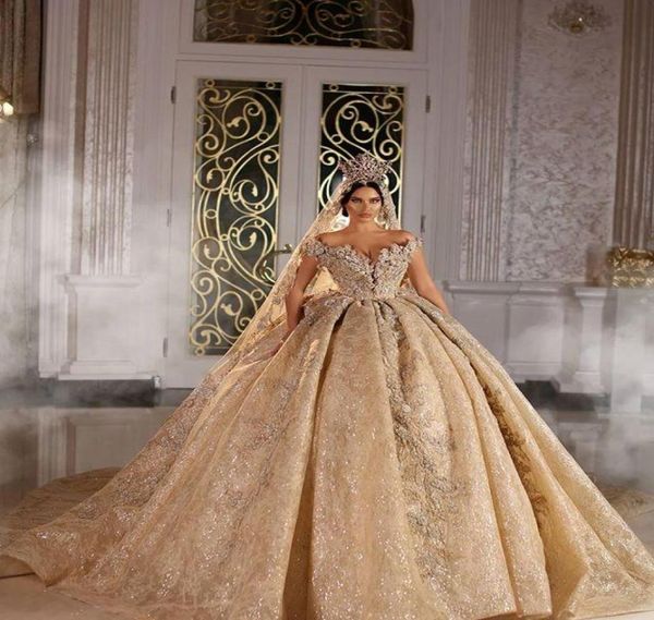 2021 shinny ball gown wedding dresse champagne off shoulder luxury crystal beaded saudi arabian dubai bridal gown plus size1789898, White
2021 shinny ball gown wedding dresse champagne off shoulder luxury crystal beaded saudi arabian dubai bridal gown plus size1789898, White