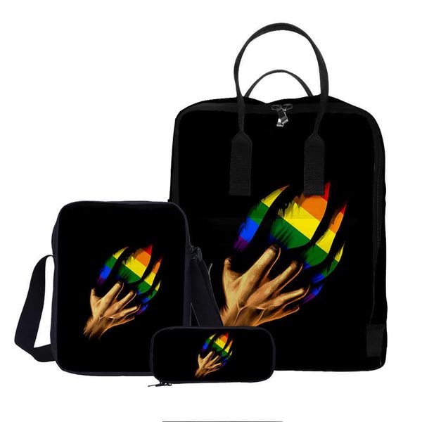 3d portable backpack three piece set lgbt trend and fashion bag for men women bookbag pride 230522
3d portable backpack three piece set lgbt trend and fashion bag for men women bookbag pride 230522