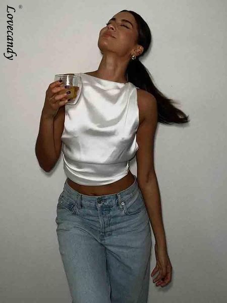 women s t shirt backless satin crop female fashion lace up sleeveless tank 2023 summer lady back bow tied party club 230522, White
women s t shirt backless satin crop female fashion lace up sleeveless tank 2023 summer lady back bow tied party club 230522, White