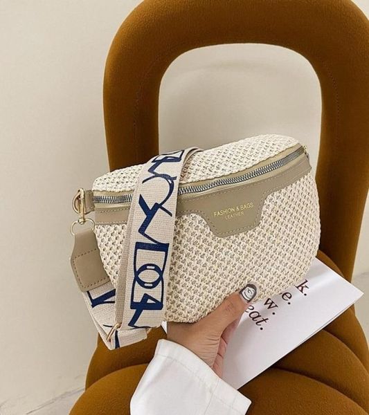 stylish knitted straw waist bags for women trendy woven fanny pack female waist pack wide strap crossbody chest bag trend 2208198749098
stylish knitted straw waist bags for women trendy woven fanny pack female waist pack wide strap crossbody chest bag trend 2208198749098
