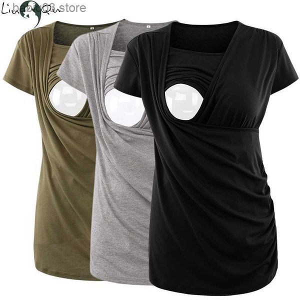 maternity tees liu qu maternity nursing shirt short sleeve nursing women's pregnancy breastfeeding tee casual side ruched ropa embaraz, White
maternity tees liu qu maternity nursing shirt short sleeve nursing women's pregnancy breastfeeding tee casual side ruched ropa embaraz, White