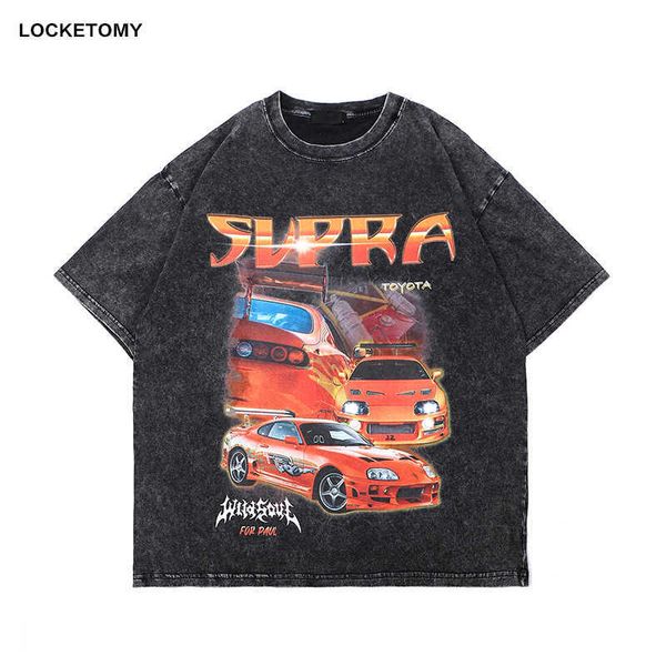 men's wear trendy loose print t-shirt 2023 summer new product wash old short sleeve t-shirt for men, White
men's wear trendy loose print t-shirt 2023 summer new product wash old short sleeve t-shirt for men, White