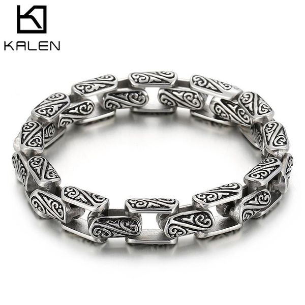 bangle kalen vintage 9mm 11mm totem chain cuban chain stainless steel men's charm bracelet punk jewelry, Black
bangle kalen vintage 9mm 11mm totem chain cuban chain stainless steel men's charm bracelet punk jewelry, Black