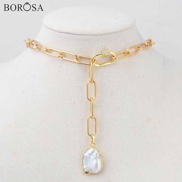 necklaces gold/silver plated baroque pearl pendant necklace long chain spiral screw clasp necklace cz screw clasp choker necklaces hd0354
necklaces gold/silver plated baroque pearl pendant necklace long chain spiral screw clasp necklace cz screw clasp choker necklaces hd0354