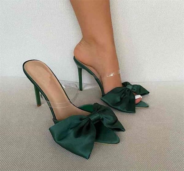 women slippers mule high heels silk butterflyknot slippers sandals flip flops pointed toe strappy slides party shoes 2104025801733, Black
women slippers mule high heels silk butterflyknot slippers sandals flip flops pointed toe strappy slides party shoes 2104025801733, Black