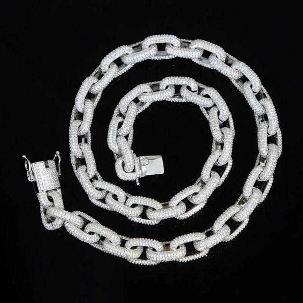 necklaces full paved 5a cz luxury iced out bling men jewelry oval cuban link chain heavy rock puck cool hip hop necklace, Silver
necklaces full paved 5a cz luxury iced out bling men jewelry oval cuban link chain heavy rock puck cool hip hop necklace, Silver