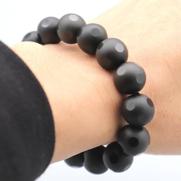 bangle minimalist natural black obsidian bracelet men women 14mm beaded magic ball charm brazalete hombre yoga jewelry armband pulseras
bangle minimalist natural black obsidian bracelet men women 14mm beaded magic ball charm brazalete hombre yoga jewelry armband pulseras