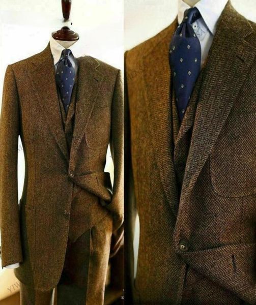 handsome custom made winter 3 piece slim fit wool herringbone groom blazervestpants9528997, Black
handsome custom made winter 3 piece slim fit wool herringbone groom blazervestpants9528997, Black