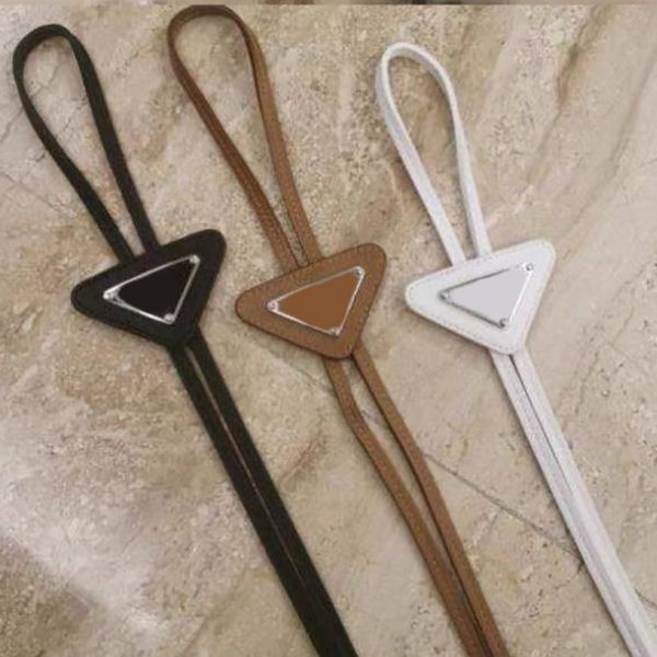 p designer tie men women classic fashion leather bow ties inverted triangle letter tie daily accessories girlfriend gift 4 color, Silver
p designer tie men women classic fashion leather bow ties inverted triangle letter tie daily accessories girlfriend gift 4 color, Silver