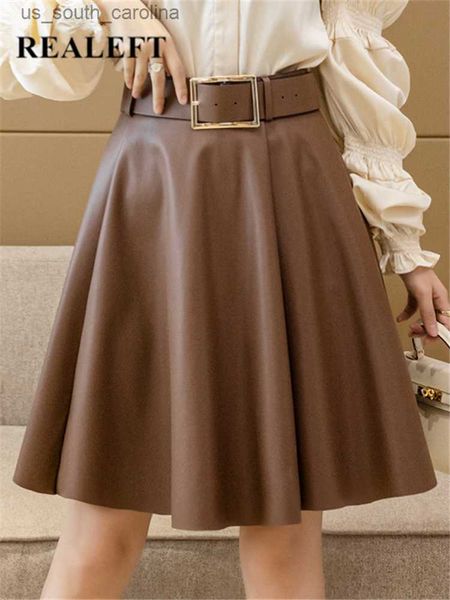 skirts realeft women's pu leather skirts with belted new fashion solid color high waist casual short ladies a-line skirts female l23052, Black
skirts realeft women's pu leather skirts with belted new fashion solid color high waist casual short ladies a-line skirts female l23052, Black