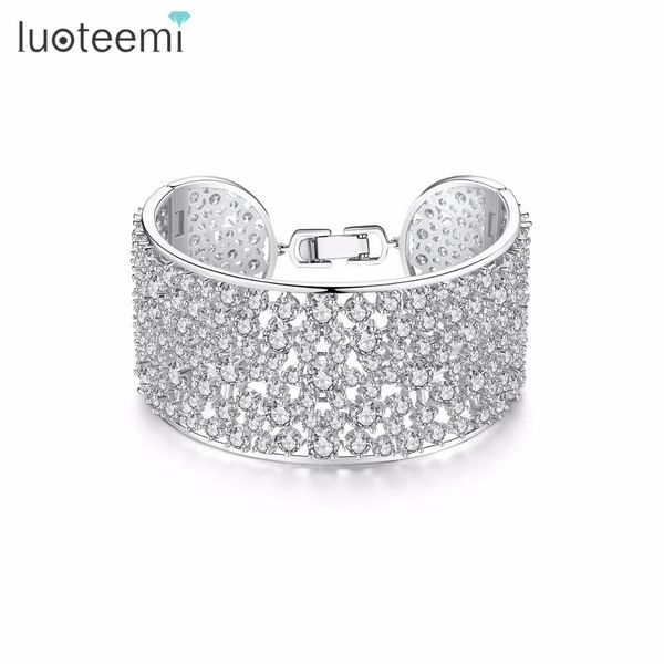 bangle luoteemi luxurious wide bangles with full cubic zirconia statement bracelet for women bride wedding party girl accessories gift, Black
bangle luoteemi luxurious wide bangles with full cubic zirconia statement bracelet for women bride wedding party girl accessories gift, Black