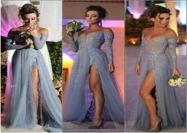 2019 new fashion long sleeves dresses party evening dresses a line off shoulder high slit vintage lace grey prom dresses long chif8431164, Black;red
2019 new fashion long sleeves dresses party evening dresses a line off shoulder high slit vintage lace grey prom dresses long chif8431164, Black;red