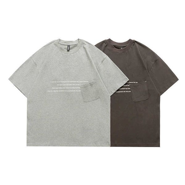 forn3 2022 summer new print pocket decoration t-shirt fashion casual loose bottoming short sleeved men, White;black
forn3 2022 summer new print pocket decoration t-shirt fashion casual loose bottoming short sleeved men, White;black