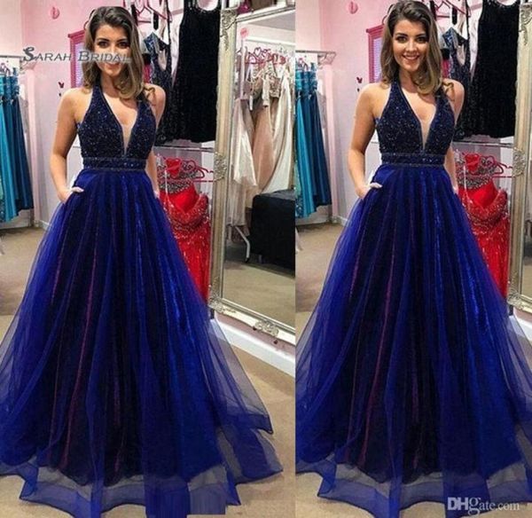 elegant vneck with pockets prom dresses sleeveless high end quality evening party dress s2757720, Black
elegant vneck with pockets prom dresses sleeveless high end quality evening party dress s2757720, Black