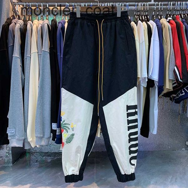 men's pants tmtb men women sweat pants 1 1 patchwork drawstring rhude contrast color sports leisure pants overalls, Black
men's pants tmtb men women sweat pants 1 1 patchwork drawstring rhude contrast color sports leisure pants overalls, Black
