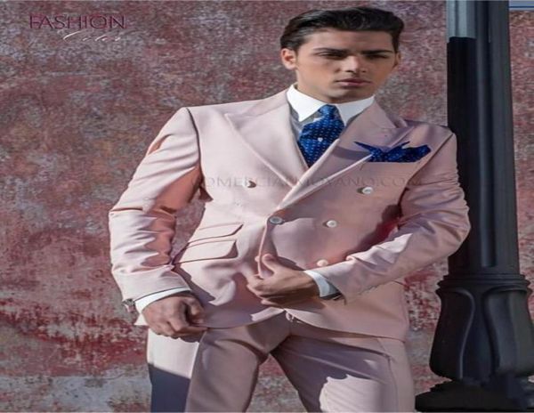 new popular design double breasted pink wedding groom tuxedos peak lapel groomsmen mens dinner blazer suits jacketpantstie 3745576966, Black;gray
new popular design double breasted pink wedding groom tuxedos peak lapel groomsmen mens dinner blazer suits jacketpantstie 3745576966, Black;gray
