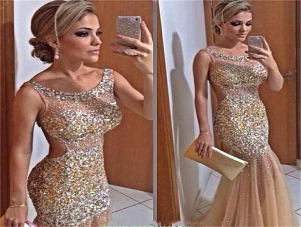 champagne mermaid pageant prom dresses 2018 long sheer neck open back with bling crystals beaded sequined dresses eveni8306977, White;red
champagne mermaid pageant prom dresses 2018 long sheer neck open back with bling crystals beaded sequined dresses eveni8306977, White;red