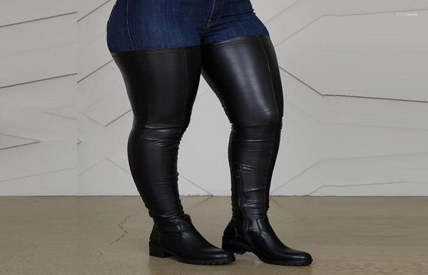 boots winter women thigh high black pu leather keep warm snow shoes low heels platform elastic ladies over the knee long16513042
boots winter women thigh high black pu leather keep warm snow shoes low heels platform elastic ladies over the knee long16513042