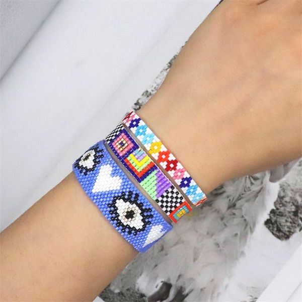 bangle bluestar evil eye bracelet handmade woven colorful jewelry for women miyuki beads bracelets greek eye gift for friends pulseras, Black
bangle bluestar evil eye bracelet handmade woven colorful jewelry for women miyuki beads bracelets greek eye gift for friends pulseras, Black