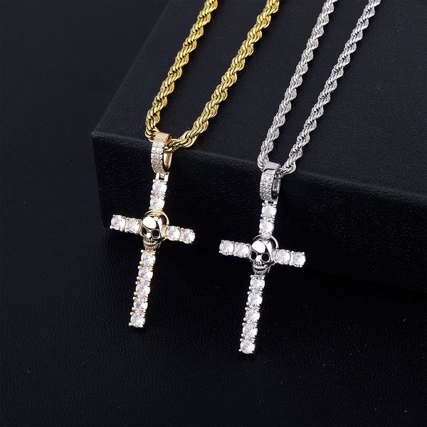 hip hop skull cross pendant necklace 14k real gold plated jewelry women men gift, Silver
hip hop skull cross pendant necklace 14k real gold plated jewelry women men gift, Silver