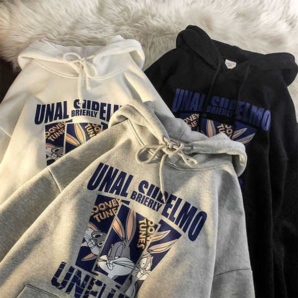 cartoon printed sweater women's autumn winter velvet vintage coat loose bf lazy hooded, Black
cartoon printed sweater women's autumn winter velvet vintage coat loose bf lazy hooded, Black