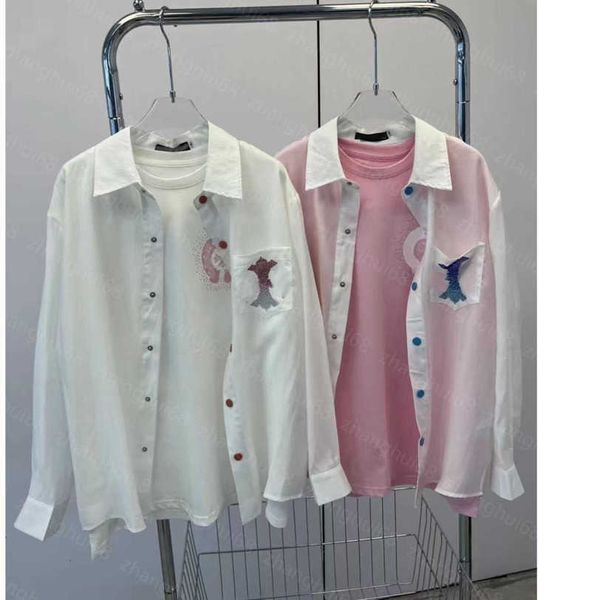 23ss womens designer clothing women shirt high neck blouse lapel glitter embroidery logo long-sleeved shirt women clothes a1, White
23ss womens designer clothing women shirt high neck blouse lapel glitter embroidery logo long-sleeved shirt women clothes a1, White