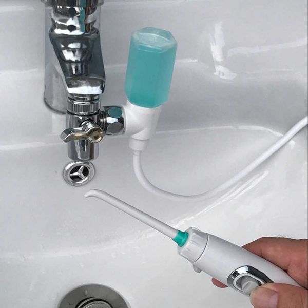 Image of Oral Irrigators Faucet Water Dental Flosser Oral Irrigator Water Irrigation Flossing Teeth Brush G230523
