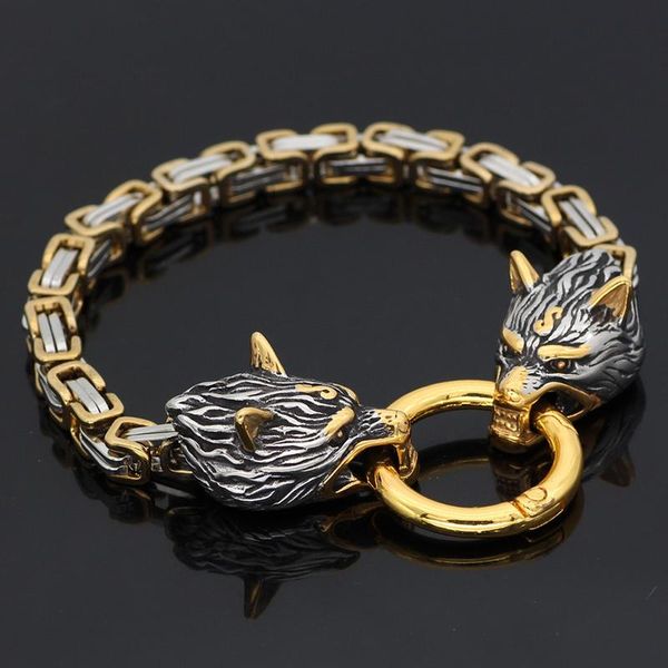 bangle 2021 fashion domineering new nordic wolf head emperor chain bracelet stainless steel men's and women's jewelry gifts, Black
bangle 2021 fashion domineering new nordic wolf head emperor chain bracelet stainless steel men's and women's jewelry gifts, Black