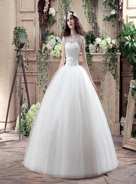 new arrive korean style large size wedding dress lace embroidery wedding dress custom made size3807875, White
new arrive korean style large size wedding dress lace embroidery wedding dress custom made size3807875, White
