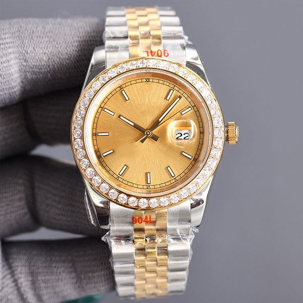 with diamond men's automatic 2813 mechanical watch 36/41mm 904l all stainless steel watches women's battery super luminous sapphir, Slivery;brown
with diamond men's automatic 2813 mechanical watch 36/41mm 904l all stainless steel watches women's battery super luminous sapphir, Slivery;brown