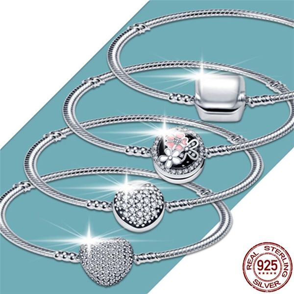 bangle 13 style classic 925sterling silver original 3mm bracelets for bead charms diy jewelry fashion women gift dorpshipping, Black
bangle 13 style classic 925sterling silver original 3mm bracelets for bead charms diy jewelry fashion women gift dorpshipping, Black