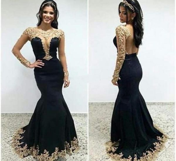 exquisite gold lace prom dresses evening gowns with long sleeves applique trumpet plus size hollow special occasion formal party d1362880, Black
exquisite gold lace prom dresses evening gowns with long sleeves applique trumpet plus size hollow special occasion formal party d1362880, Black