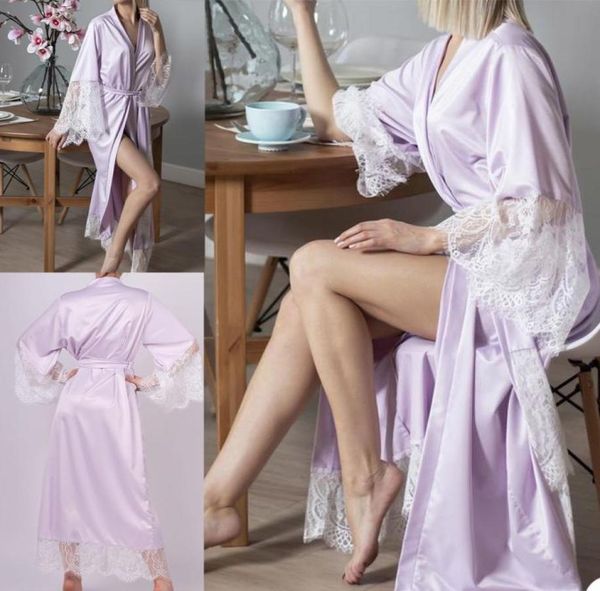 chic satin silk women sleepwear lace v neck long sleeve nightdress for pregnant party evening dress gowns2627753, White
chic satin silk women sleepwear lace v neck long sleeve nightdress for pregnant party evening dress gowns2627753, White