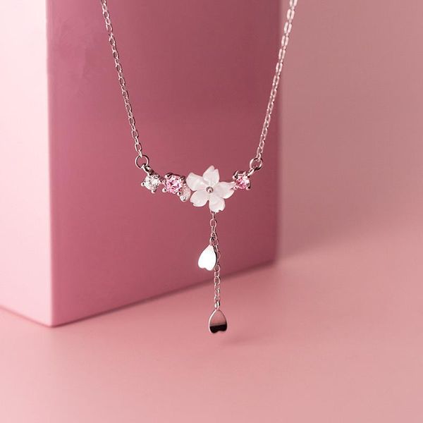 necklaces lsc40 925 sterling silver cherry flower shell long tassel necklace for women sweet heart pendant clavicle chain necklace
necklaces lsc40 925 sterling silver cherry flower shell long tassel necklace for women sweet heart pendant clavicle chain necklace