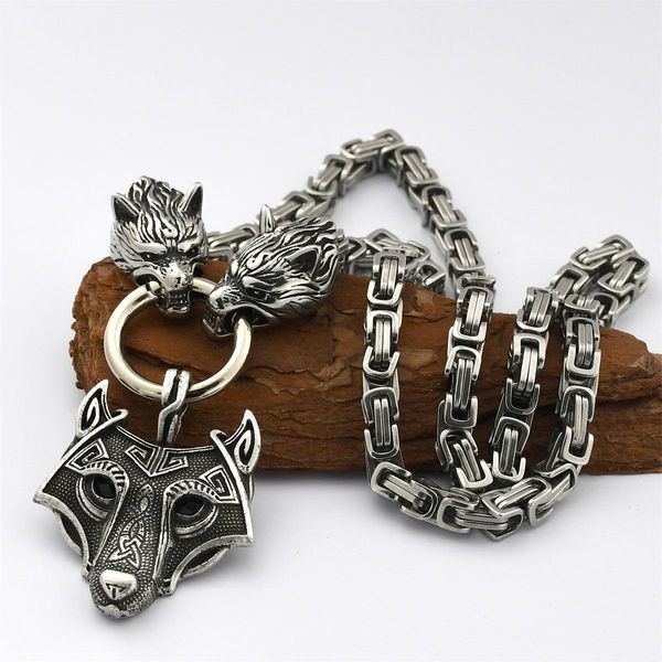 necklaces nordic celtic wolf men's necklace viking wolf head stainless steel chain celtic wolf pendant rune accessories viking jewelry, Silver
necklaces nordic celtic wolf men's necklace viking wolf head stainless steel chain celtic wolf pendant rune accessories viking jewelry, Silver